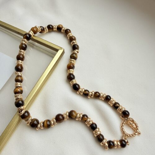 Колье с тигровым глазом "Доротея"