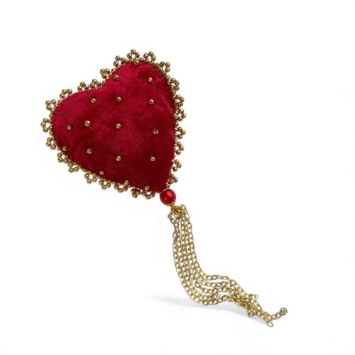 Брошь "Бархатное сердце"