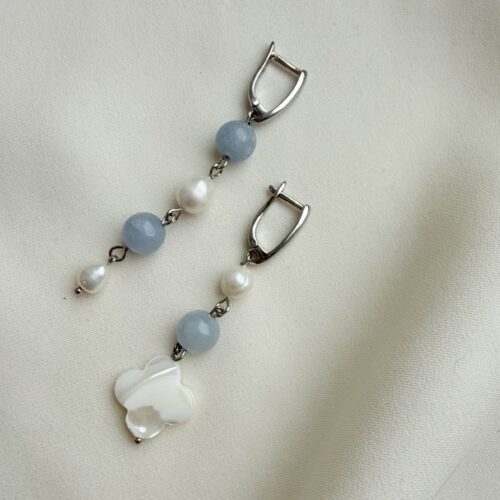 Удлиненные серьги "Небесная нежность"