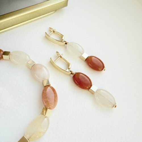 Серьги с авантюрином